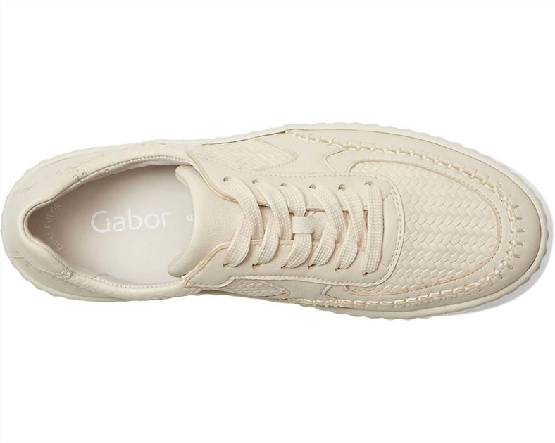 Gabor Platform Tennis Shoe White US 8 3