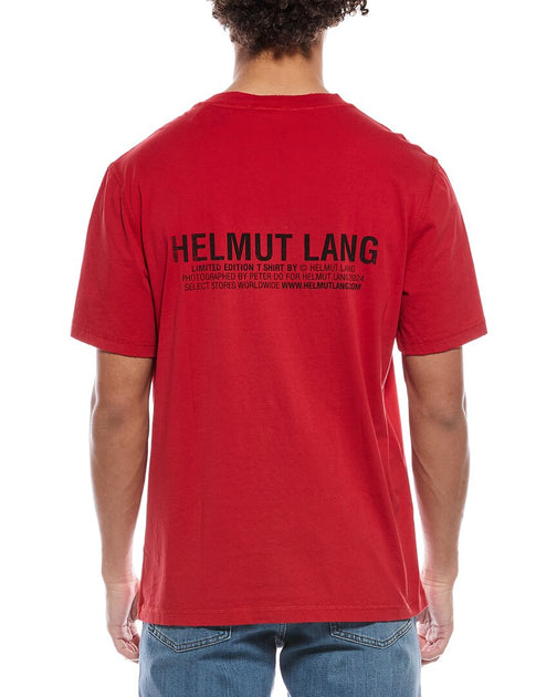 Helmut Lang Postcard T-Shirt Red Small 3