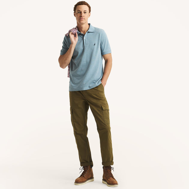 Nautica Classic Fit Heather Deck Polo Multi XL 4