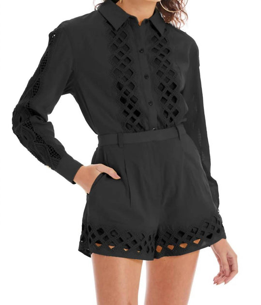Allison New York Camila Shorts Black Medium 2