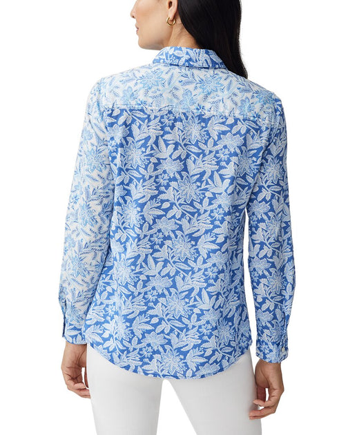 J.McLaughlin Lois Blouse Blue XSmall 3