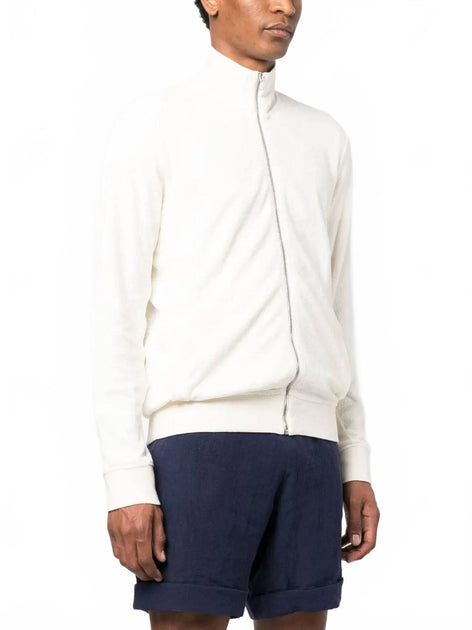 Orlebar Brown Egerton Mix Texture Sweatshirt White Large 3