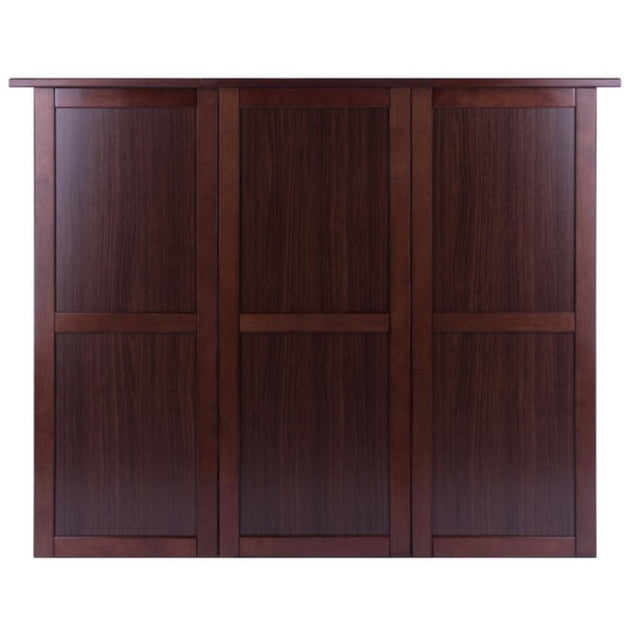 Hivvago Expandable Wine Bar Walnut 4