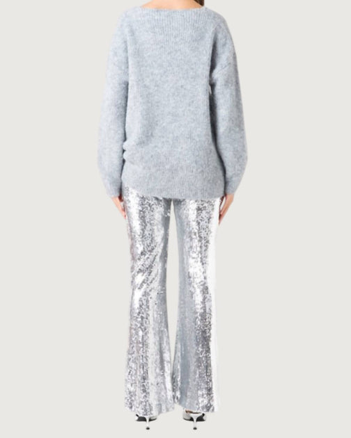 Endless Rose Benny Sequin Pants Silver Medium 3