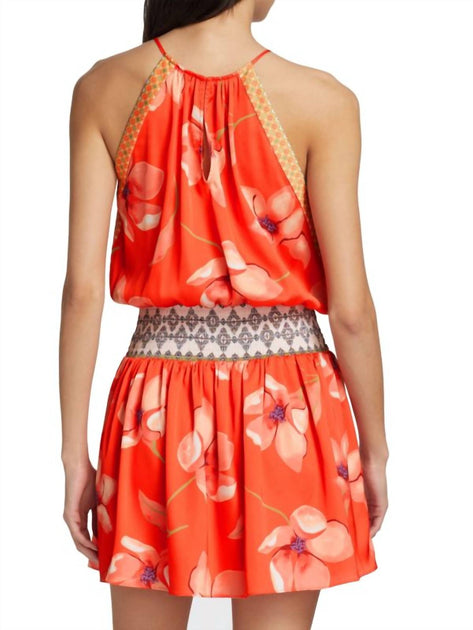 Ramy Brook Rafi Floral Mini Dress Multi XSmall 3
