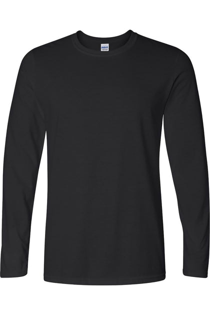 Gildan Soft Style Long Sleeve T-Shirt Black Medium 2
