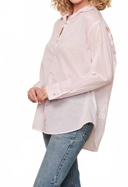Sundry Oversized Destinations Shirt Pink XSmall 4