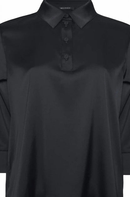 Insight Women's Satin Top Black XL 3