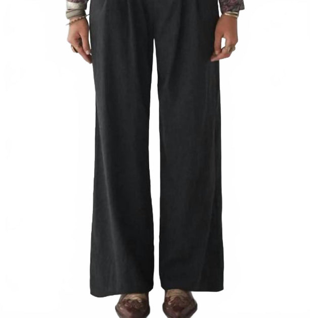 Maison Hotel Marlon Wide Leg Pants Black Large 2