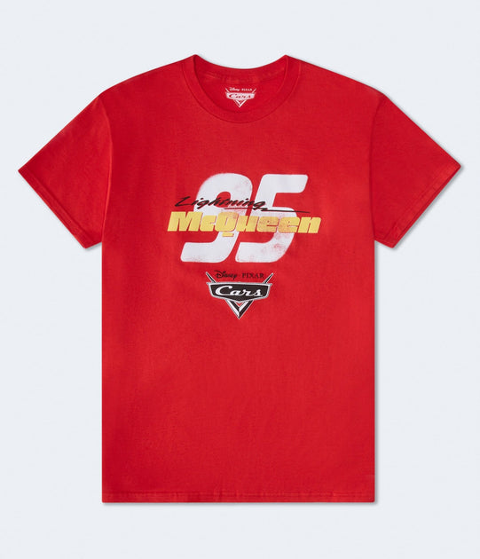 Aeropostale Lightning McQueen Graphic Tee Red Large 2