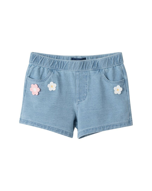 Andy & Evan Häkelblumen Strick Jeansshorts Blau US 3T 2