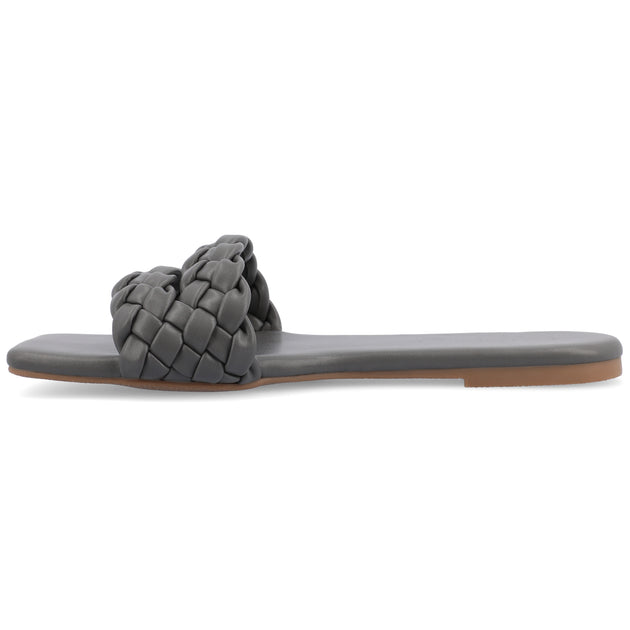 Journee Collection Sawyerr Sandals Black US 6.5 3