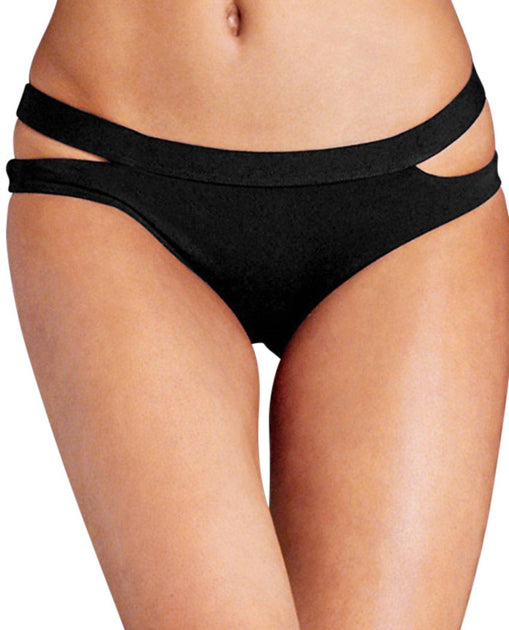 Seafolly Cut Out Hipster Bikini Bottom Schwarz US 6 2