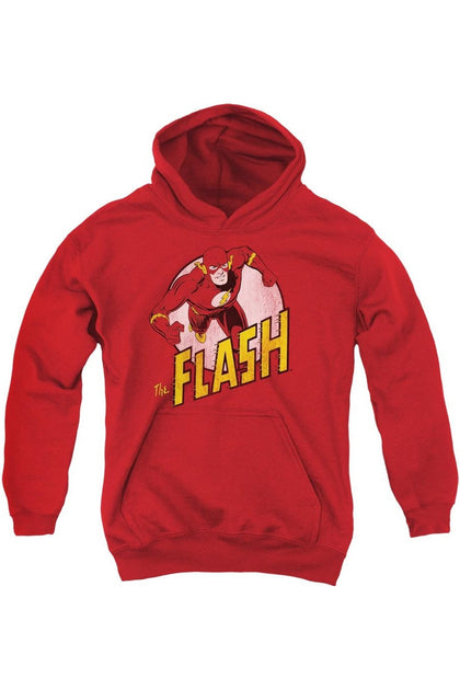Gildan DC Comics Flash Youth Hooded Sweatshirt Red Small 2