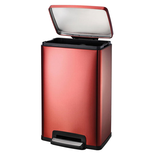 Hivvago Stainless Steel 13-Gallon Kitchen Trash Can Copper Red 3
