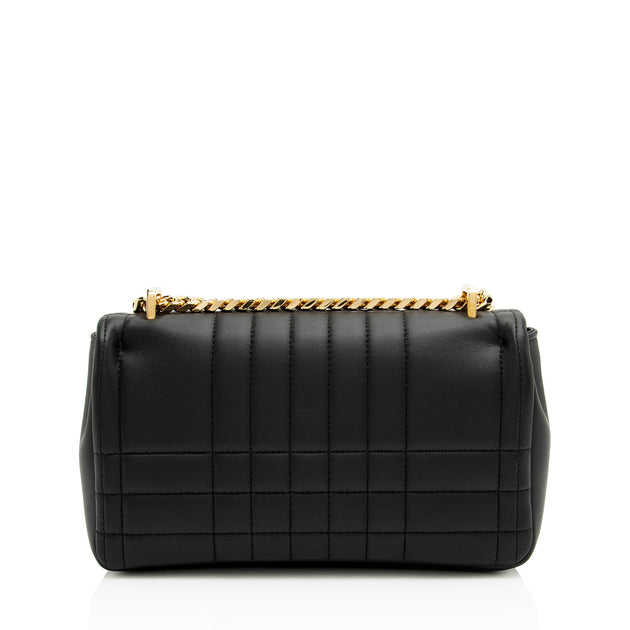 Burberry Quilted Lambskin Tb Lola Chain Small Crossbody | ShopSimon