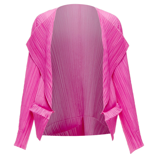 Issey Miyake Pleats Please Cardigan Rose 3