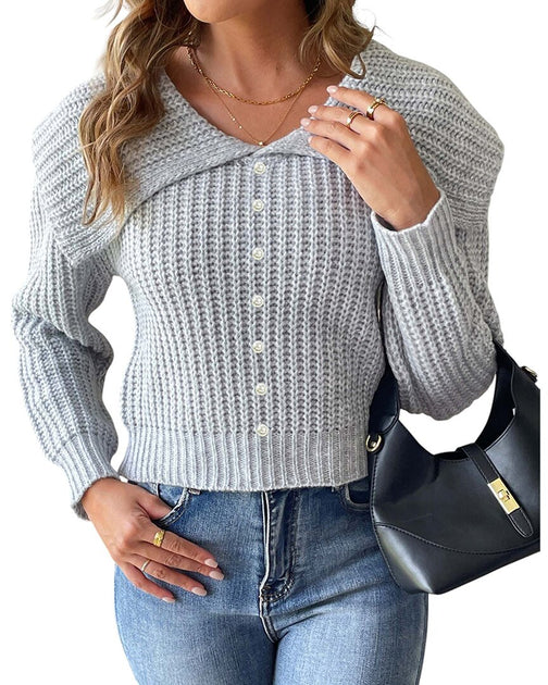 Nino Balcutti V-Ausschnitt Pullover grau US 4 (S) Damen 2