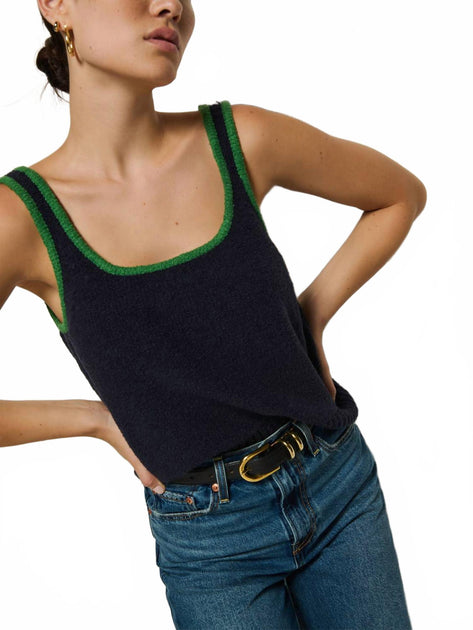 Nation LTD Peggy Sue Tank Top Blue Small 5