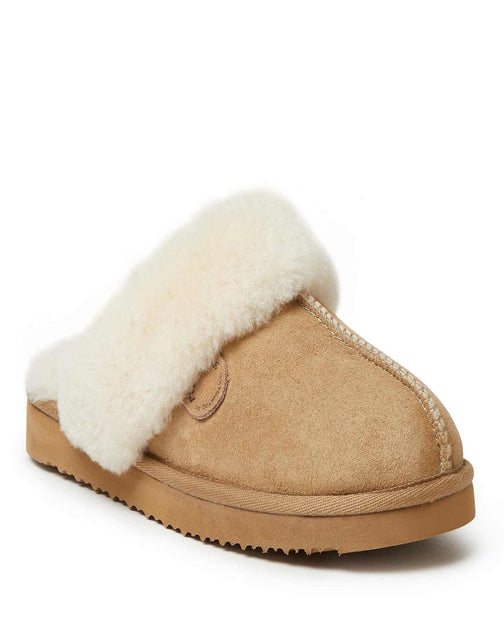 Fireside By Dearfoams Sydney Scuff White US 8 3
