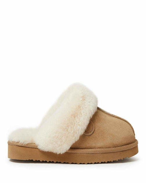 Fireside By Dearfoams Sydney Scuff White US 8 5