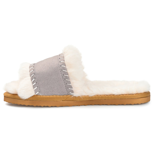 Journee Collection Mardie Slipper White US 6.5 3