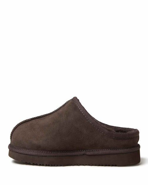 Fireside By Dearfoams Grafton Clog Brown 11 4
