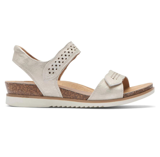 Cobb Hill May Wave Strap Sandal White US 11 3