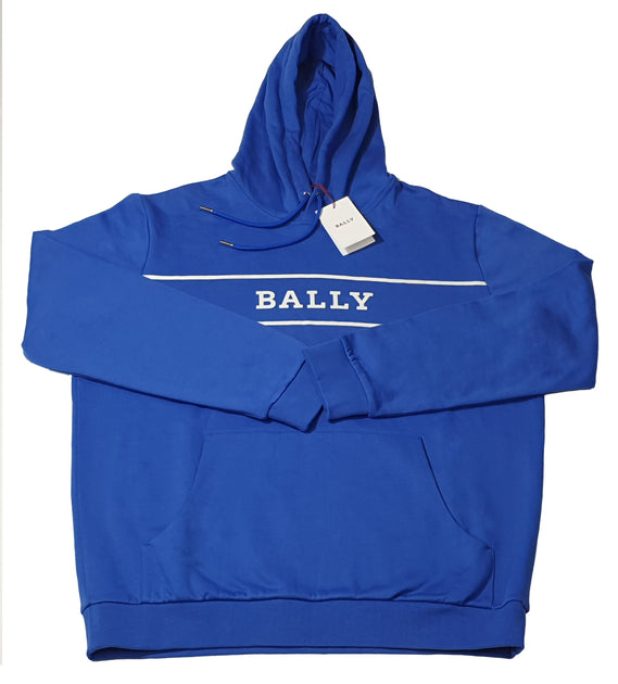 Bally 6240606 Hooded Sweatshirt Blue Large 4