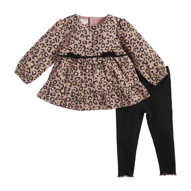 Mudpie Girl's Tunic And Legging Set Pink US 5T 3