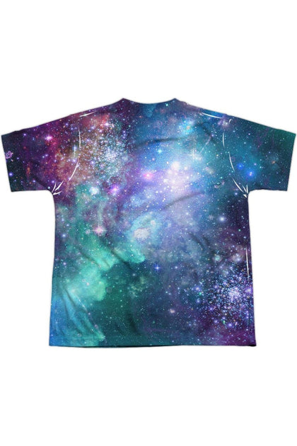 Gildan DC Comics Shielded Galaxy Youth Poly Crew Tee Multi Small 3