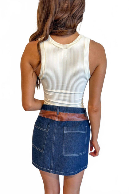 needii Autumn Drift Mini Skirt Blue Small 4