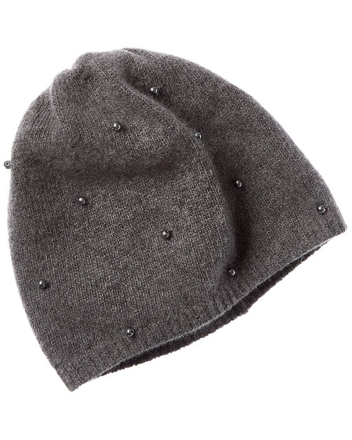 Portolano Pearls Cashmere Beanie | ShopSimon display picture 3