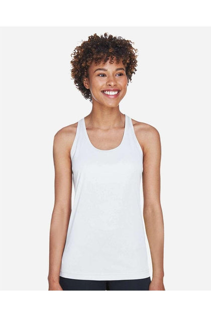 Team 365 Women's Zone Performance Racerback Tank White XXXLarge 4