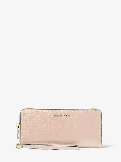 Michael Kors Continental Wristlet Beige 2