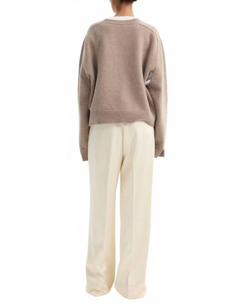 ROHE Relaxed Drawstring Satin Trousers White 38 3