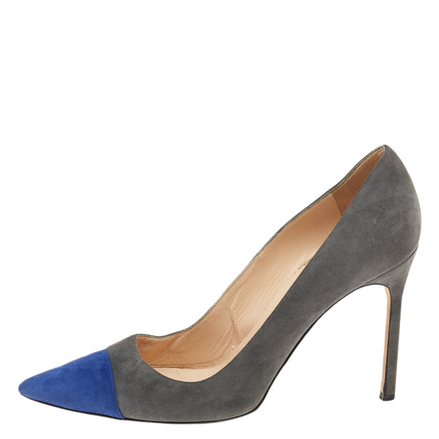 Manolo Blahnik Pumps Grey/Blue EU 40 3