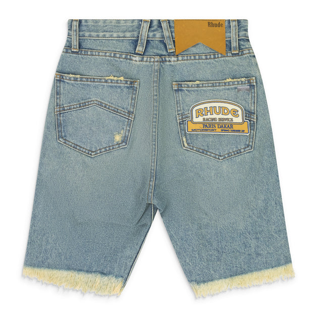 Rhude Distressed Denim Shorts Indigo 24 3