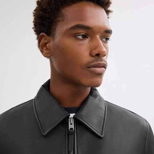 Coach Outlet Leather Jacket | ShopSimon