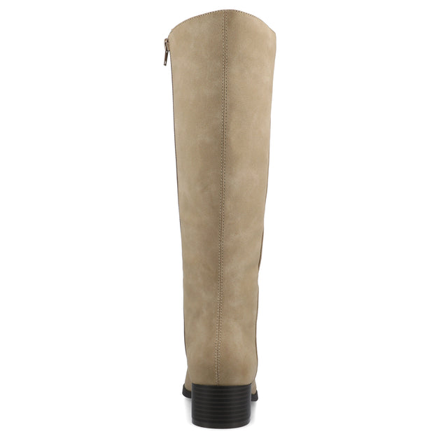 Journee Collection Devri Wide Calf Boots Brown US 6.5 4