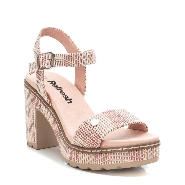 XTI Women's Heeled Platform Sandals Pink US 9 4