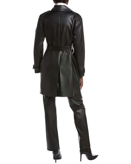 Kenneth Cole Trench Coat Black Medium 3