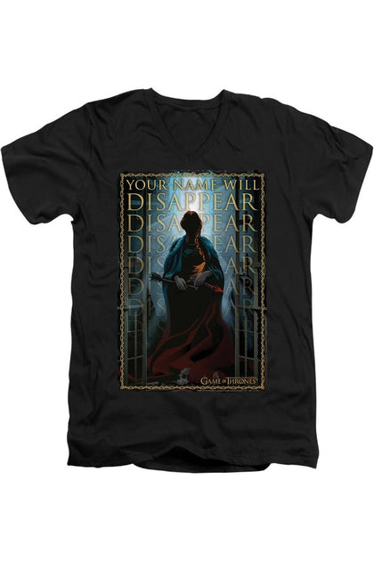 Gildan Game Of Thrones Your Name Will Disappear T-Shirt Black Medium 2