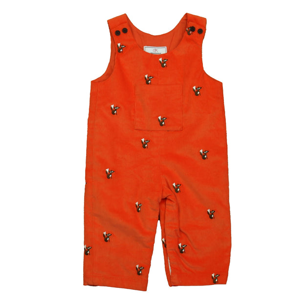 Classic Prep Boys Pureed Pumpkin with Fox Romper Orange 6-12 Months 2