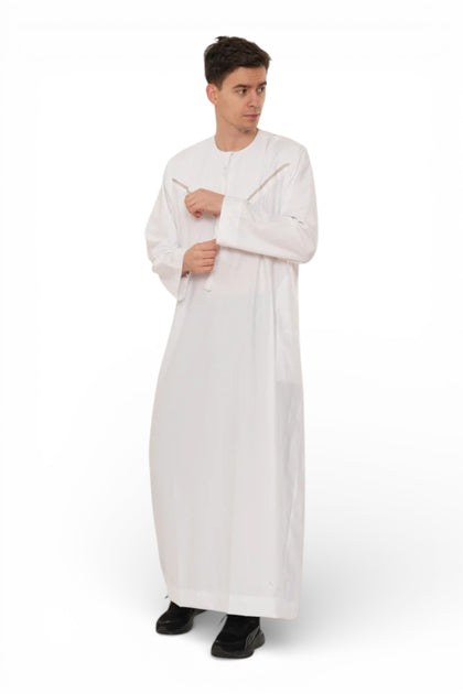 HM10 Moroccan Thobe White Medium 3