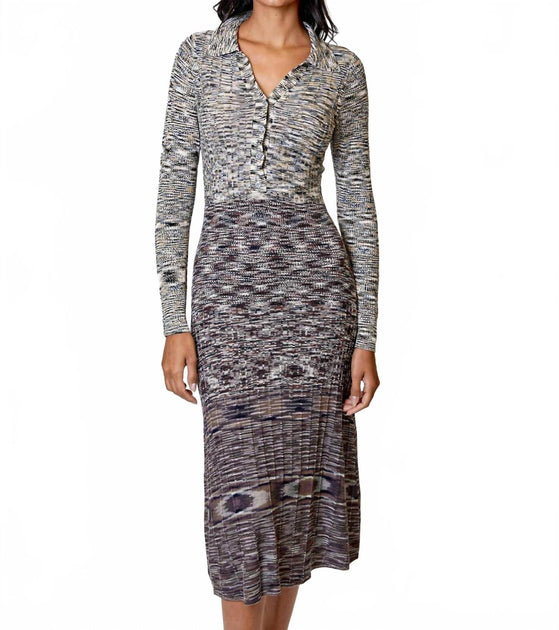 dh NEW YORK Long Sleeve Dress Grey Large 2