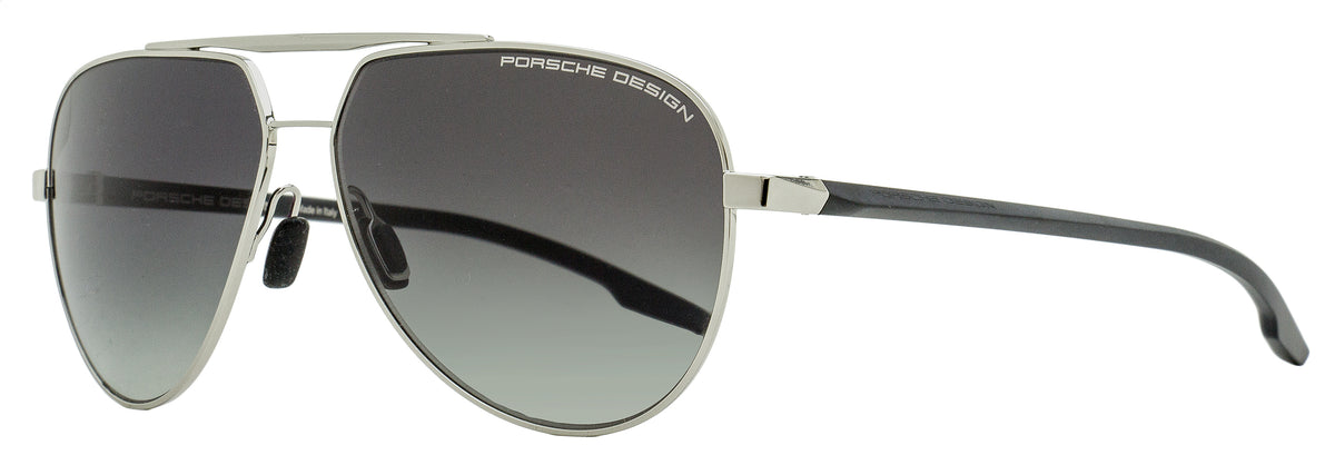 Porsche Design P'8935 D Pilot Sunglasses Palladium/Matte Black 62mm 2