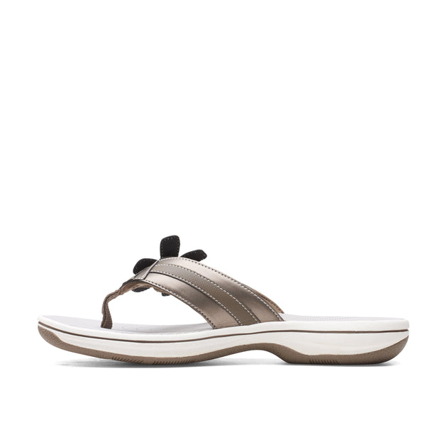 Clarks Brinkley Flora Flip-Flop Grey US 12 3