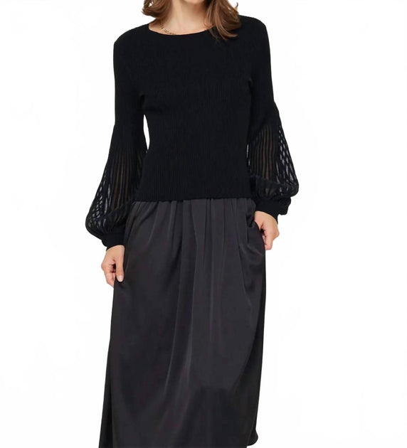 Current Air Molly Pullover Midikleid Set Schwarz XSmall 2
