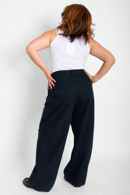 Thinking MU Pat Cotton Pants Bleu 44 3